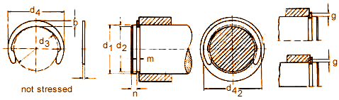 Crescent Ring, Crescent Rings, Crescent Rings for Shafts, Locking Device, Rib Washers