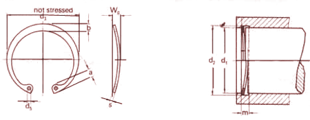 W. Rings for Housing Bores Truarc Bowed n 5001