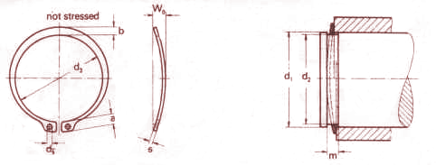 W Ring For Shaft Truarc Bowed N 5101